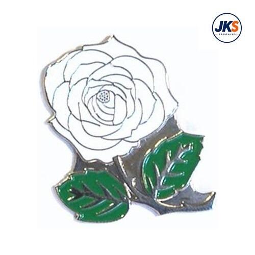 White Rose Pin Badge