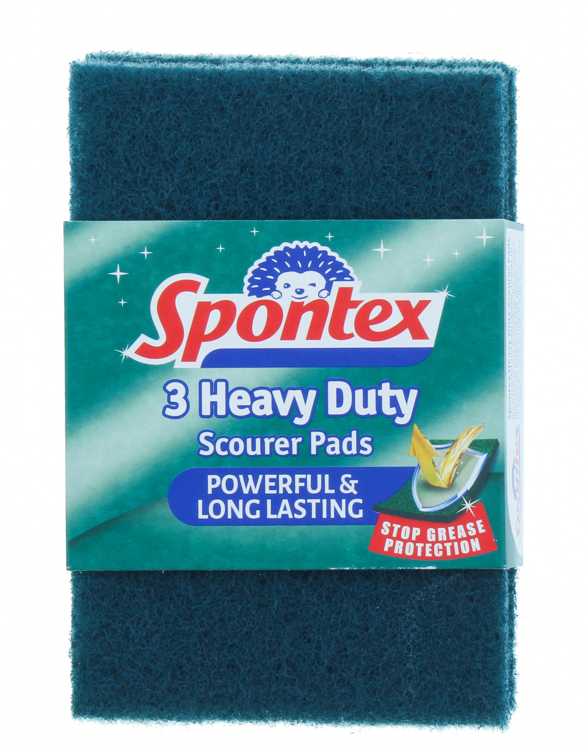 Spontex Heavy Duty Scourer Pads X3 Pack