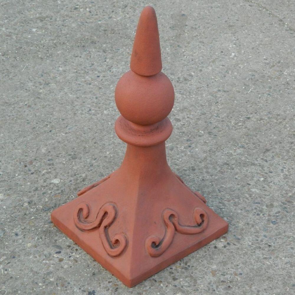 Square spike ball spire finial
