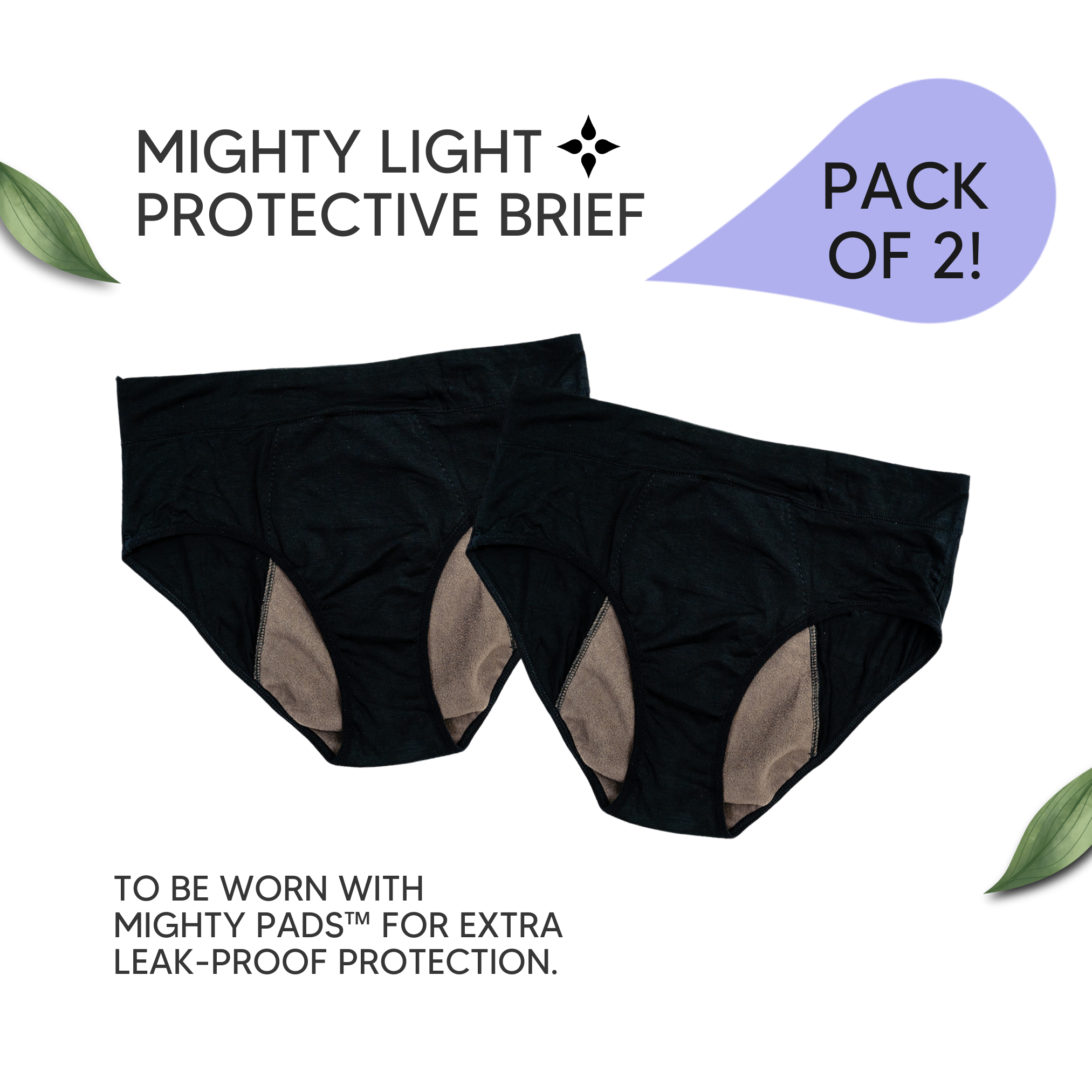 period pants Mighty Eve 2 pack