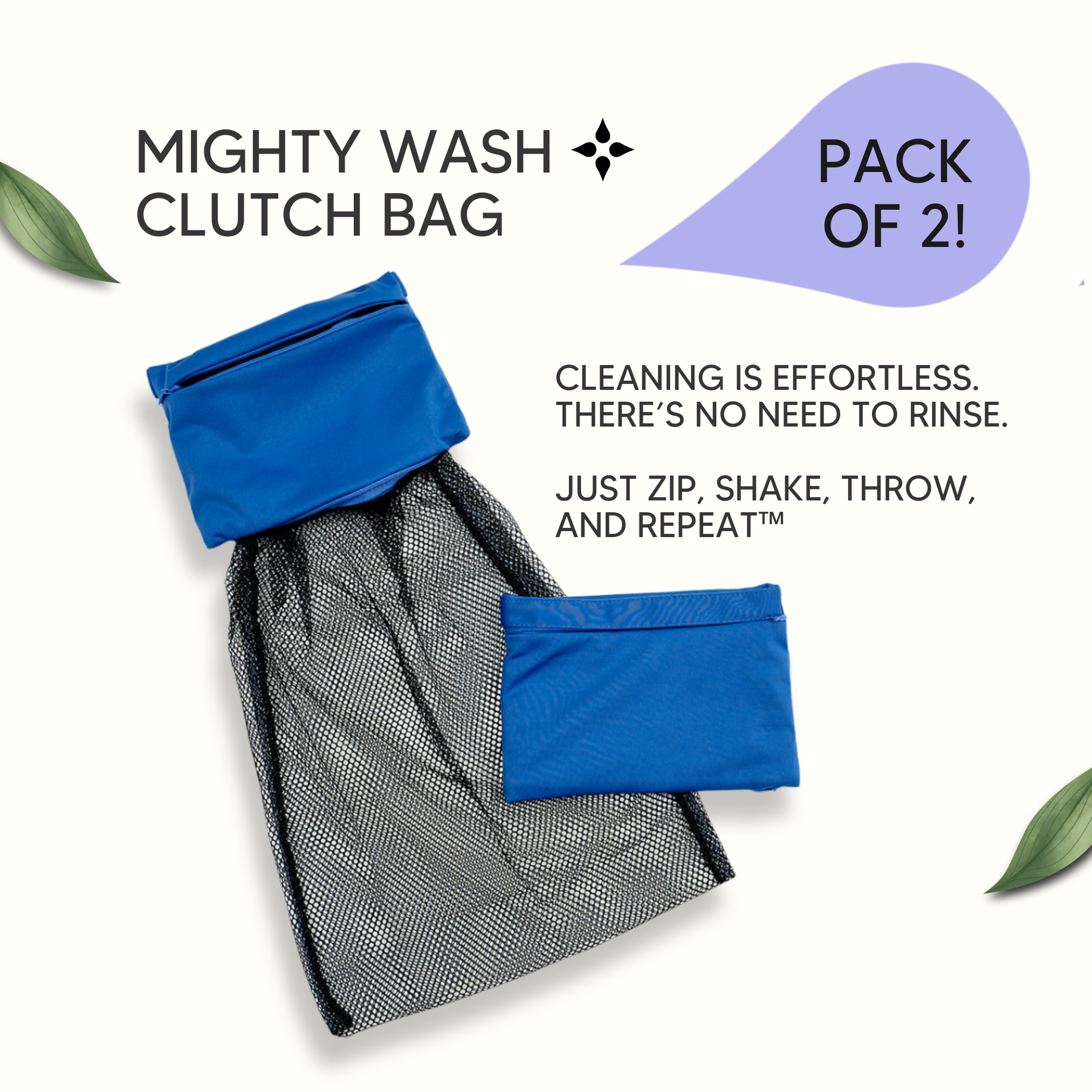 MightyEve wash clutch bag pack of 2