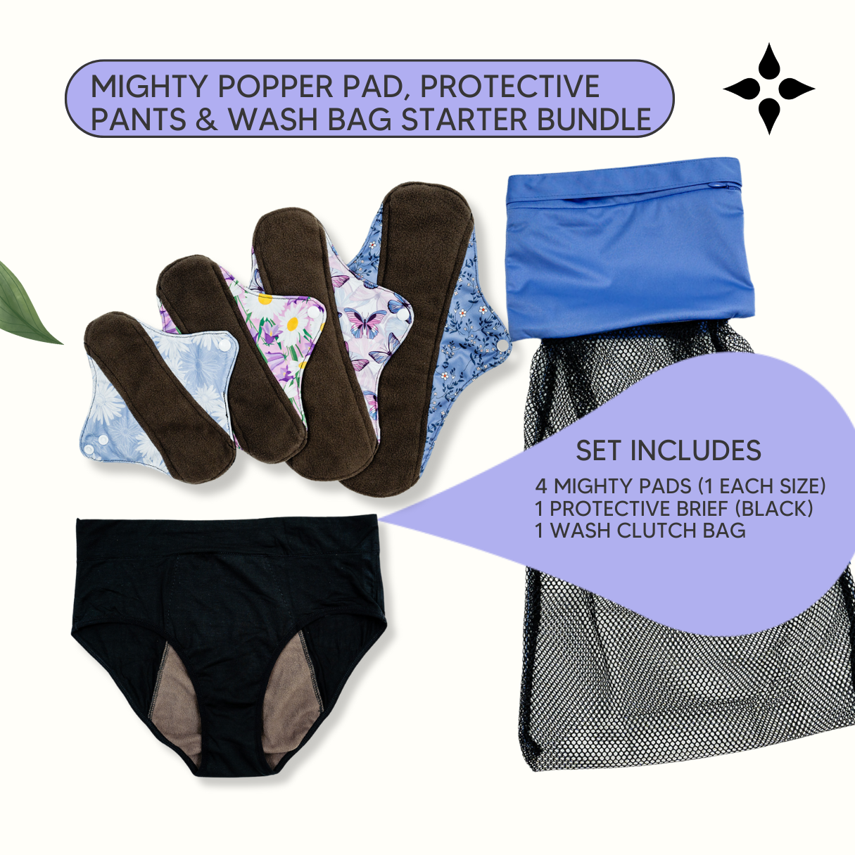 Mighty Popper Pad, Protective Pants & Wash Bag Starter Bundle