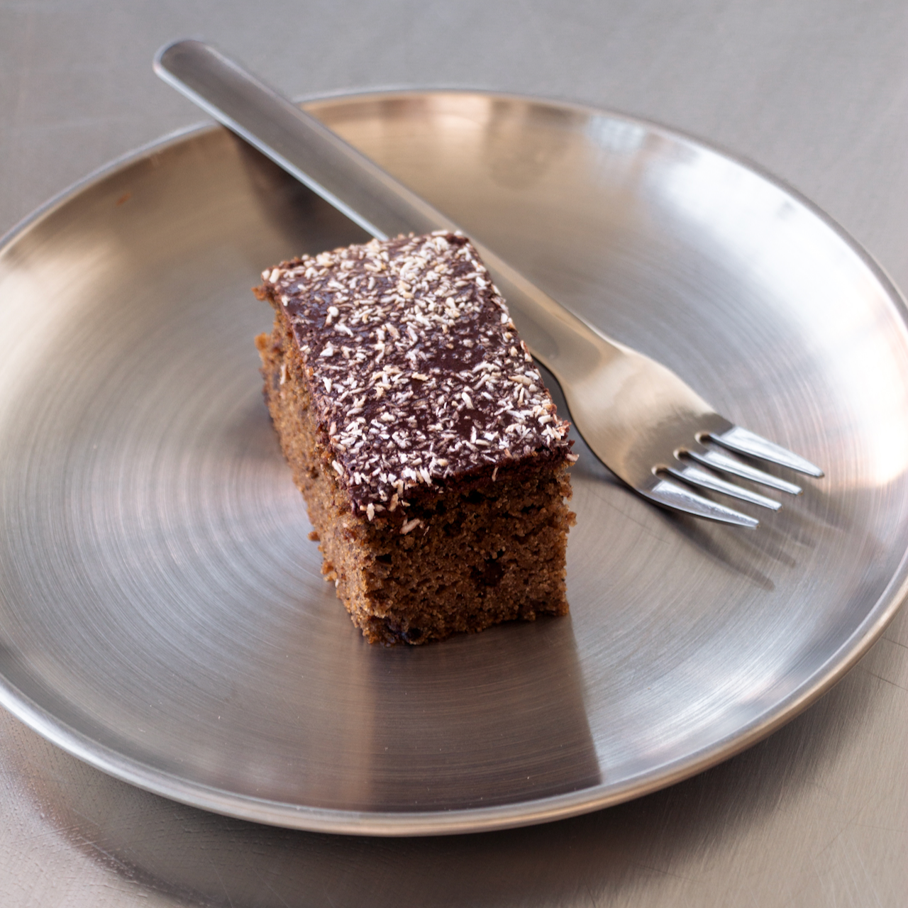 Chocolate Cake slice on plate