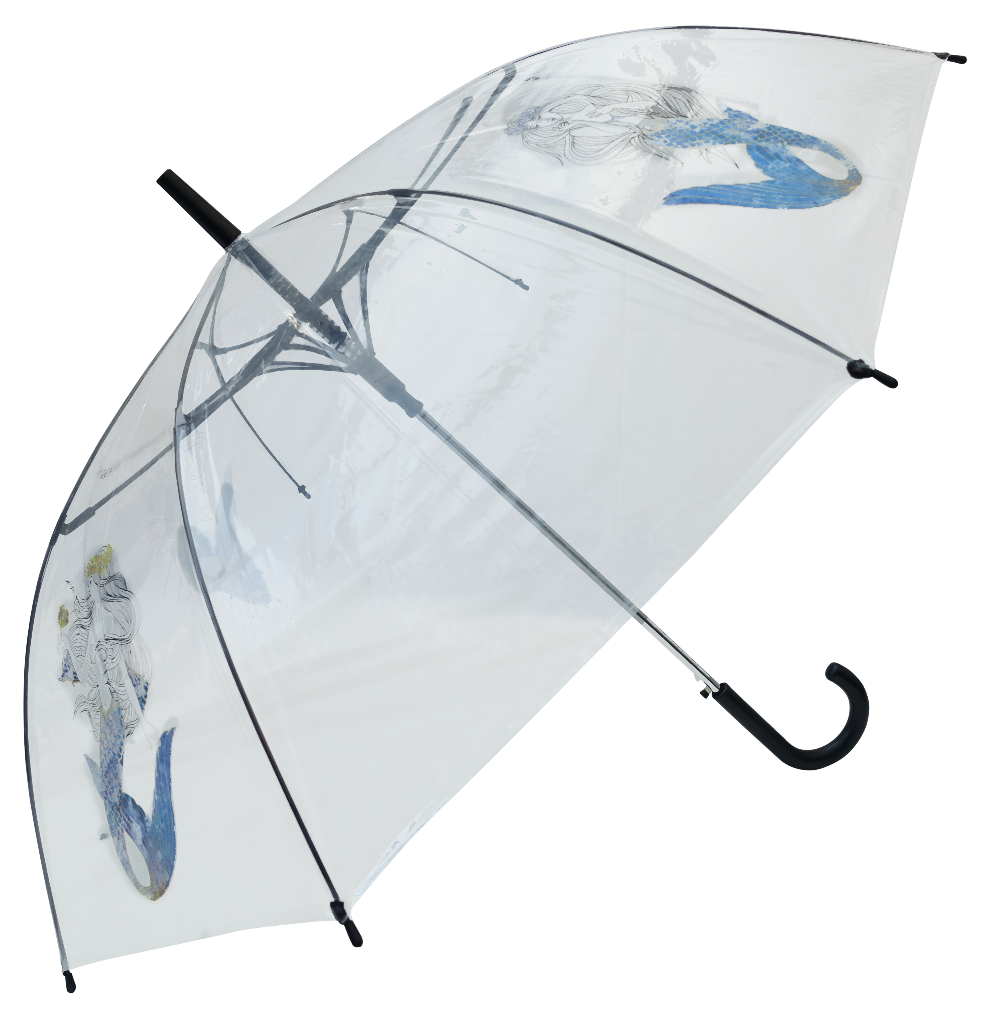 Mermaid Clear Umbrella - Blooms of London - Designs inspired by nature