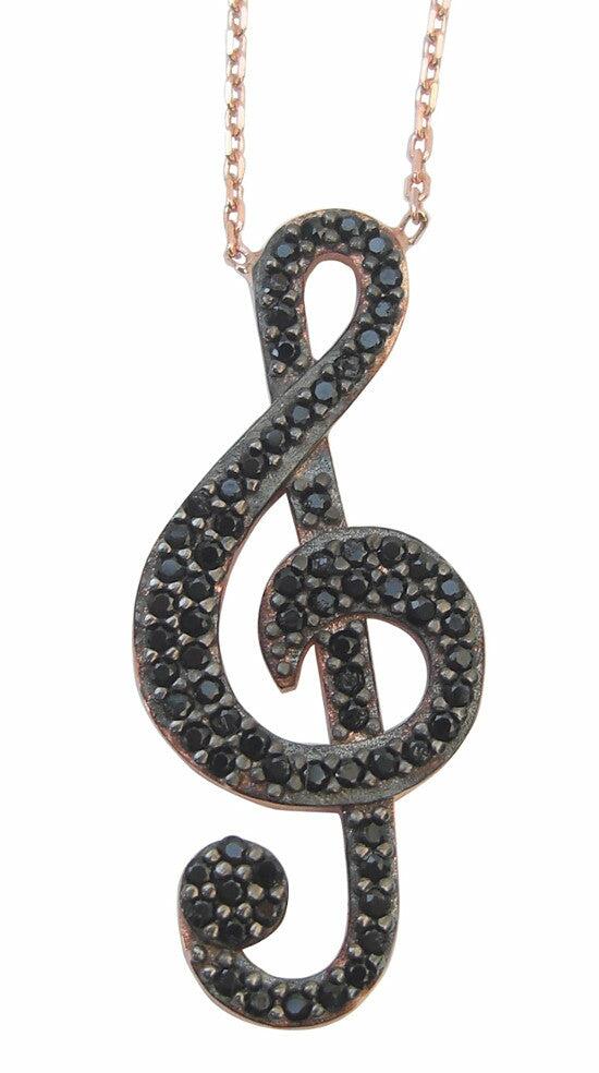 Music sign necklace - Blooms of London - Designs inspired by nature