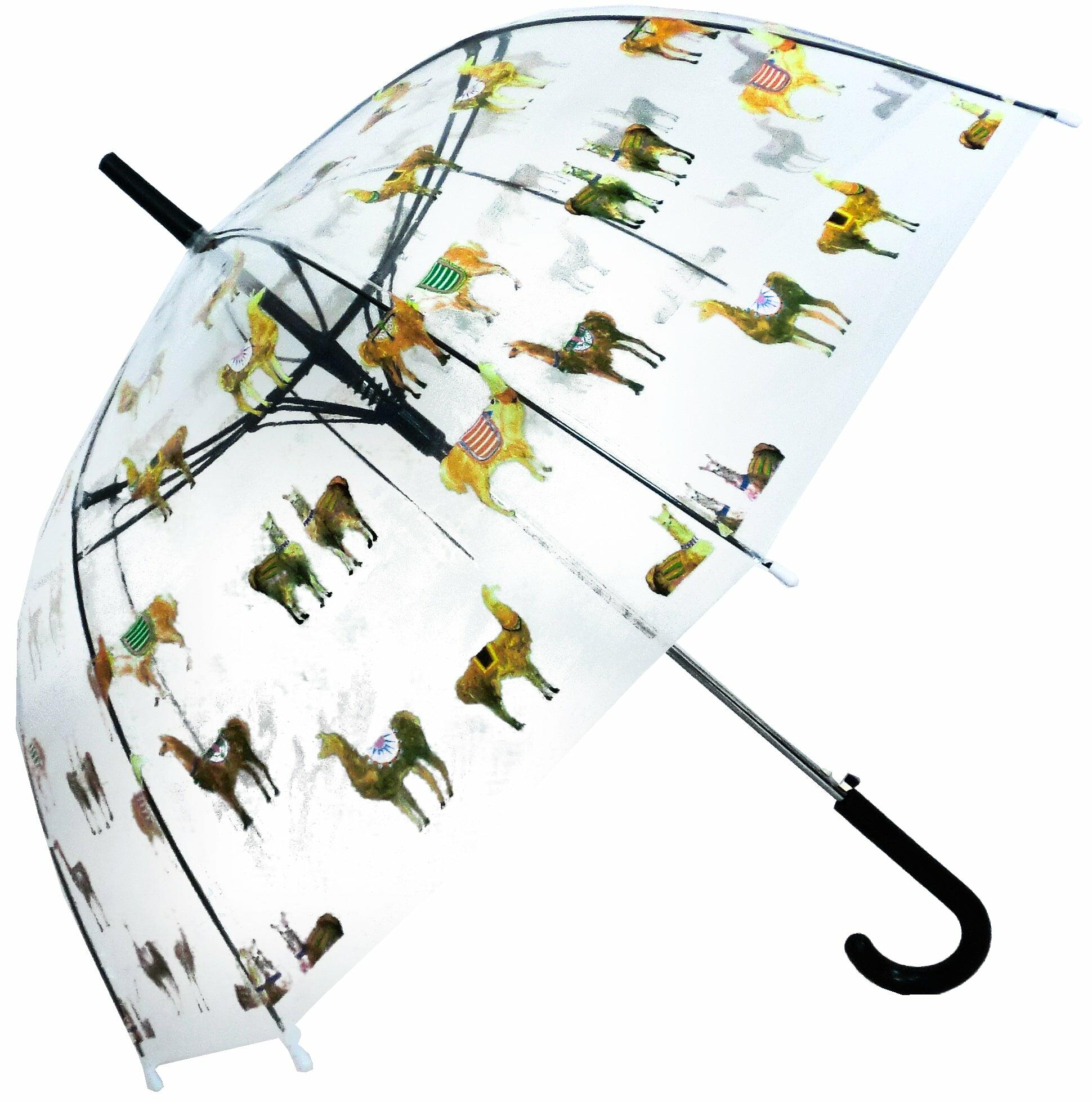 Llama Heaven Print Transparent Umbrella - Blooms of London - Designs inspired by nature