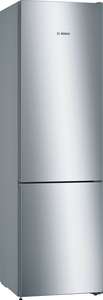 Bosch Serie 4 KGN39VLEAG 60cm 366 Litre No Frost Fridge Freezer | Silver Innox