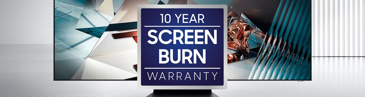 samsung 10 year screen burn warranty