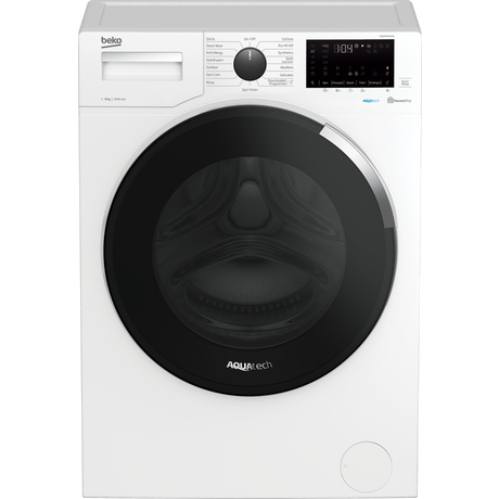 Beko WEC84P64E2W 8kg 1400 Spin Washing Machine with AquaTech | White