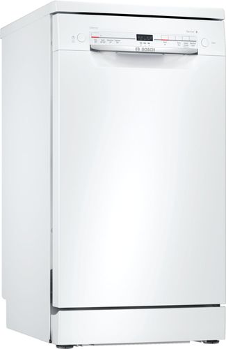 Bosch Serie 2 SRS2IKW04G 45cm Slimline Dishwasher | White