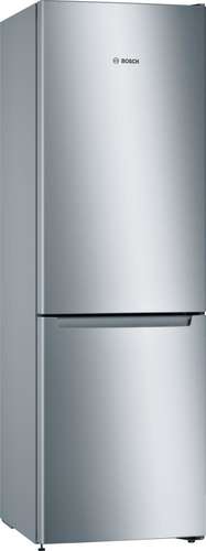 Bosch Serie 2 KGN33NLEAG 60cm 279 Litre A++ Frost Free Fridge Freezer | Silver Inox