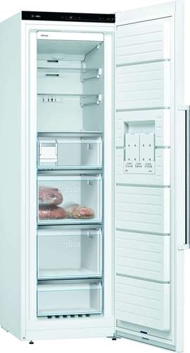 Bosch Serie 6 GSN36AWFPG 60cm 242 Litre A++ Frost Free Tall Single Door Freezer | White