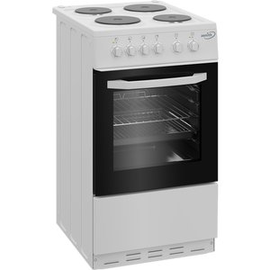 Zenith ZE503W 50cm Electric Single Oven with hob | White