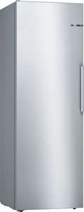 Bosch Serie 4 KSV33VLEP 60cm 324 Litre Single Door Larder Fridge | Silver Innox