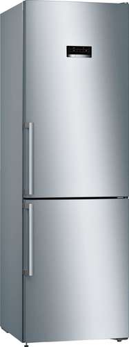 Bosch Serie 4 KGN36XLER 60cm 324 Litre A++ No Frost Fridge Freezer | Silver Inox