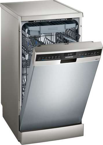Siemens iQ500 SR23EI28ME 45cm Freestanding Dishwasher | Stainless Steel