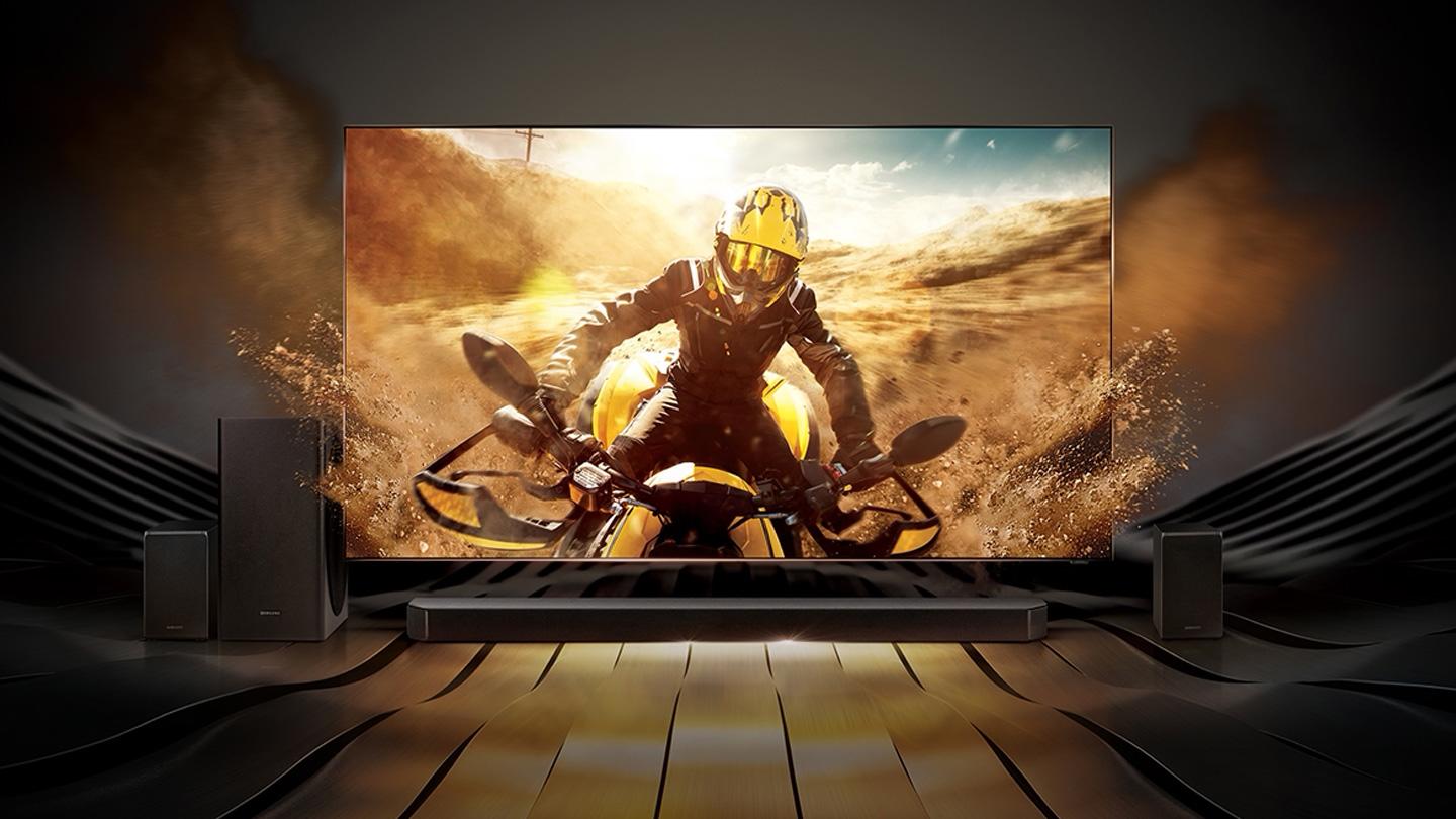 Picture of a Samsung QLED TV