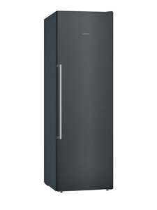 Siemens iQ500 GS36NAXFV 242 Litre 60cm No Frost Single Door Freezer | Black Stainless Steel