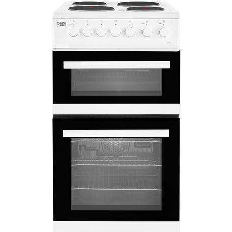 Beko EDP503W 50cm Electric Double Oven Cooker With Grill