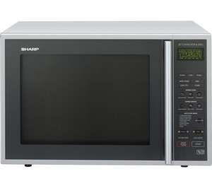 Sharp R959SLMAA 40 Litre 900W Combination Microwave Oven | Silver & Black