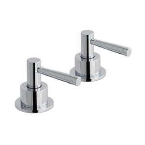 Chrome Bath Round Lever Deck/Side Valve Handles