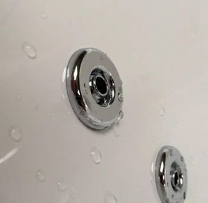 whirlpool jets on a Beaufort Portland RH 1600 x 850 x 750 mm 24 Jet P Shaped Shower Bath