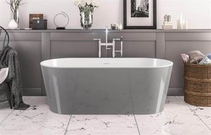 Beaufort Lambeth Freestanding Bath 1590 x 740 mm Grey