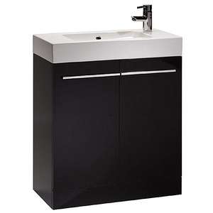 Tavistock Kobe 700mm Black Floorstanding Vanity Unit & Basin K70