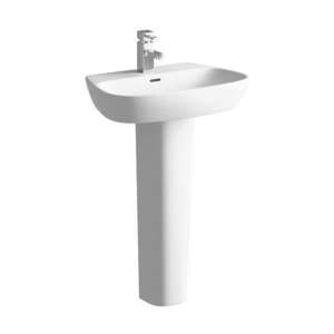 Moods Amyris 1 Tap Hole Basin with Full Pedestal 600mm