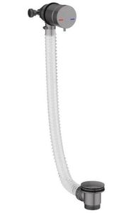 SBC - Gunmetal Ohia Exofill Bath Filler with Push Button Waste & Overflow