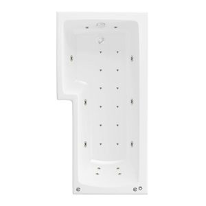 Beaufort LH Shannon 24 Jet L Shape 1700 mm Whirlpool Shower Bath