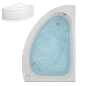 SBC - RH 1500 mm Apollo 24 Jet Whirlpool Jacuzzi Spa Bath filled with water