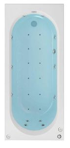 SBC - Beaufort Biscay 1700 x 750 mm Single Ended Whirlpool Bath with water