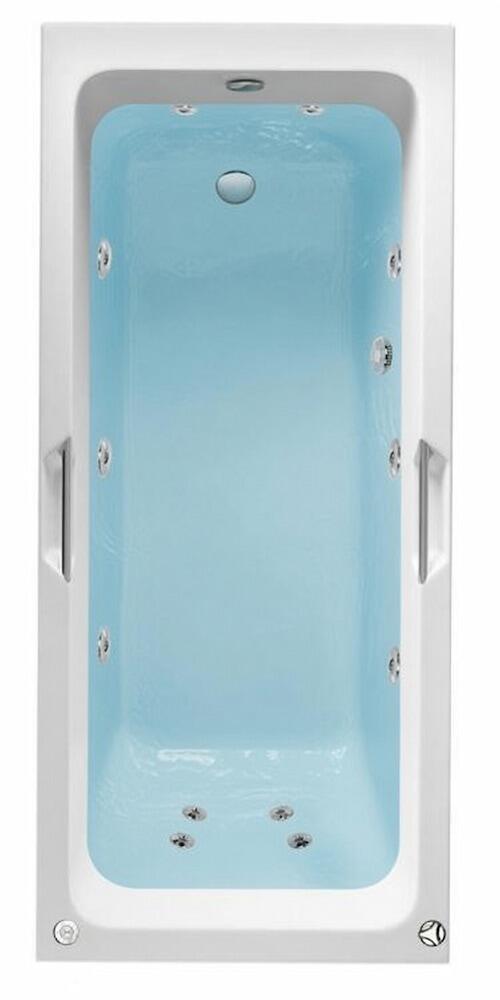 Beaufort Portland SE 1700 x 750 mm Single Ended Twin Grip 12 Jet Whirlpool Bath