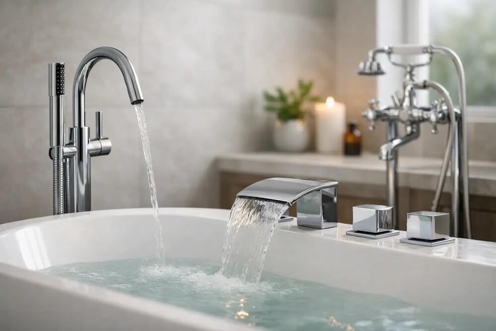 Bath taps buying guide for a better bathroom – stylish freestanding and deck-mounted bath fillers