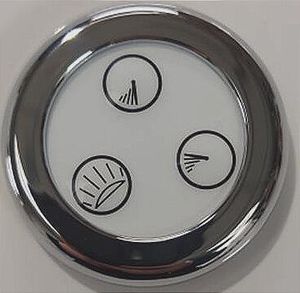 Chromotherapy bath light touch pad control