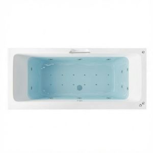 SBC - Beaufort Portland DE 1800 x 800 mm Single Grip Whirlpool Bath filled with water