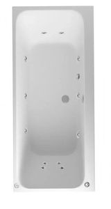 Beaufort Malin DE 1700 x 750 mm Double Ended 12 Jet Whirlpool Bath