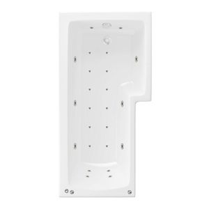 Beaufort RH Shannon 24 Jet L Shape 1700 mm Whirlpool Shower Bath