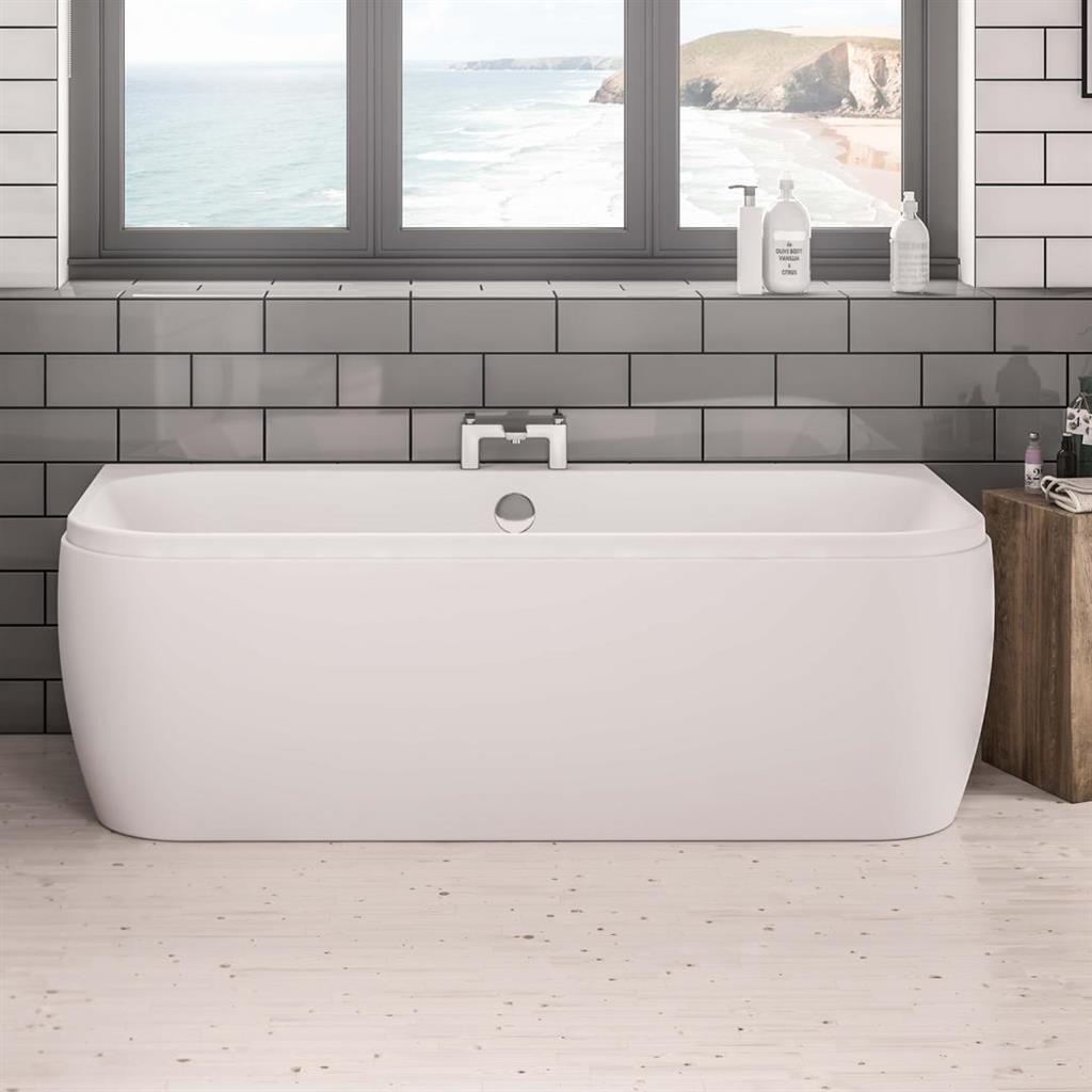 Beauforte Malin D Shaped 1800 mm Bath Panel