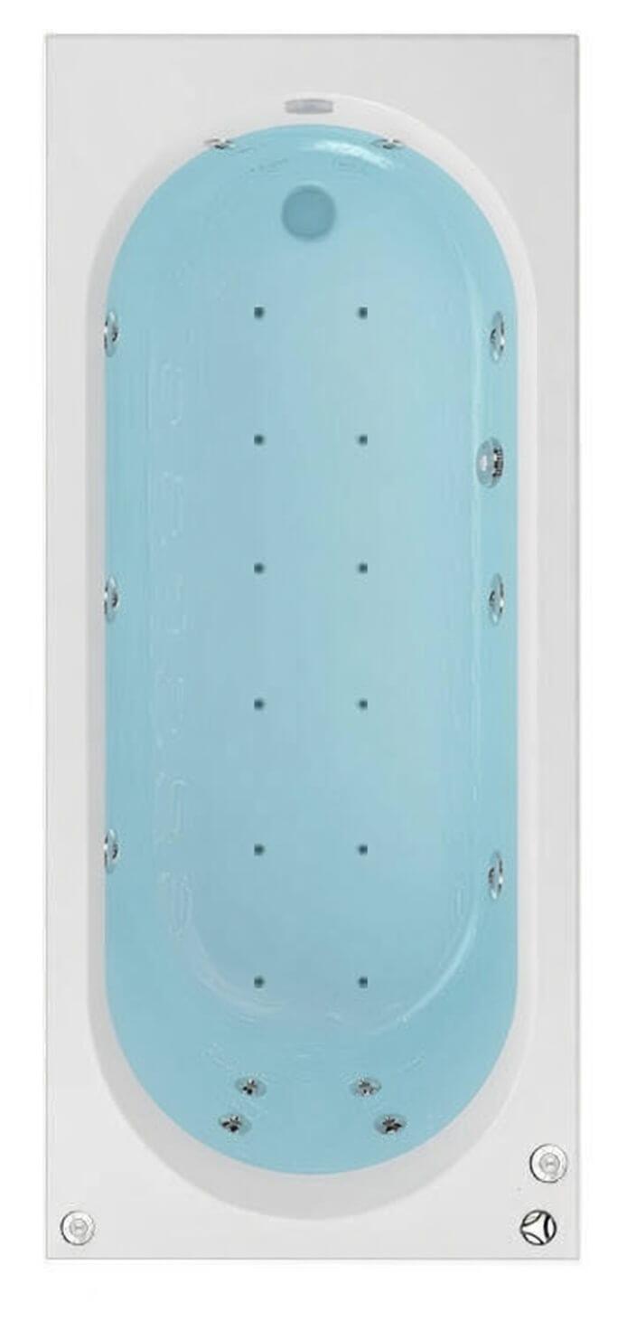 SBC - Beaufort Biscay 1800 x 800 mm Single Ended Whirlpool Bath with water