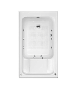SBC - Compact Kent Bathe Easy Sit-in Accessibility Whirlpool Bath 1220 mm x 720 mm