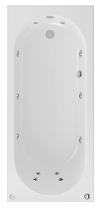 SBC - Beaufort Biscay 1700 x 700 mm Single Ended 12 Jet Whirlpool Bath