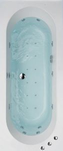 SBC - Trojan Cascade Double Ended 24 Jet Whirlpool Bath 1700 x 750 mm