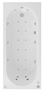 SBC - Beaufort Biscay 1700 x 700 mm Single Ended 24 Jet Whirlpool Bath