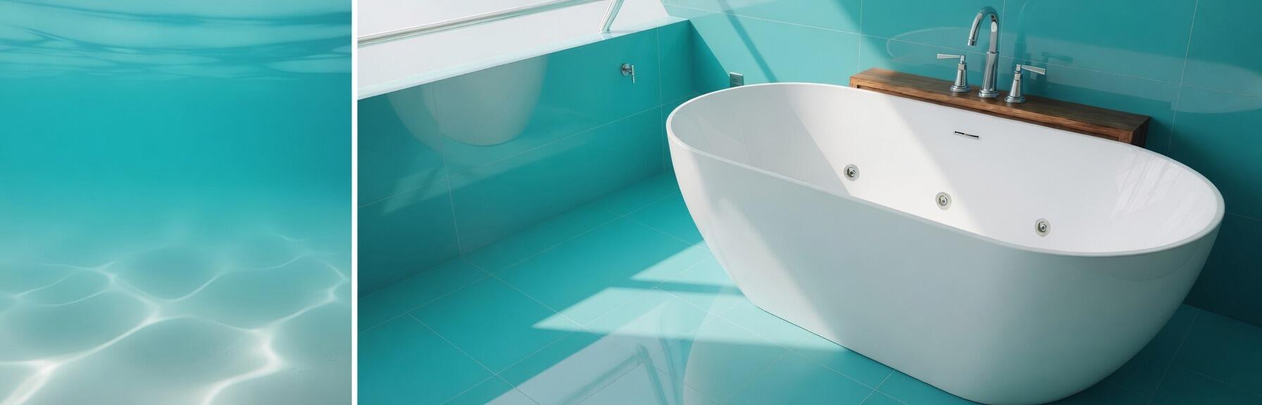 Modern Whirlpool Bath with Powerful Jets