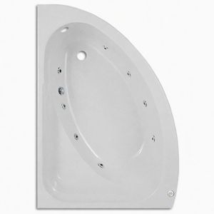 SBC - LH Apollo 8 Jet Offset Whirlpool Jacuzzi Corner Bath