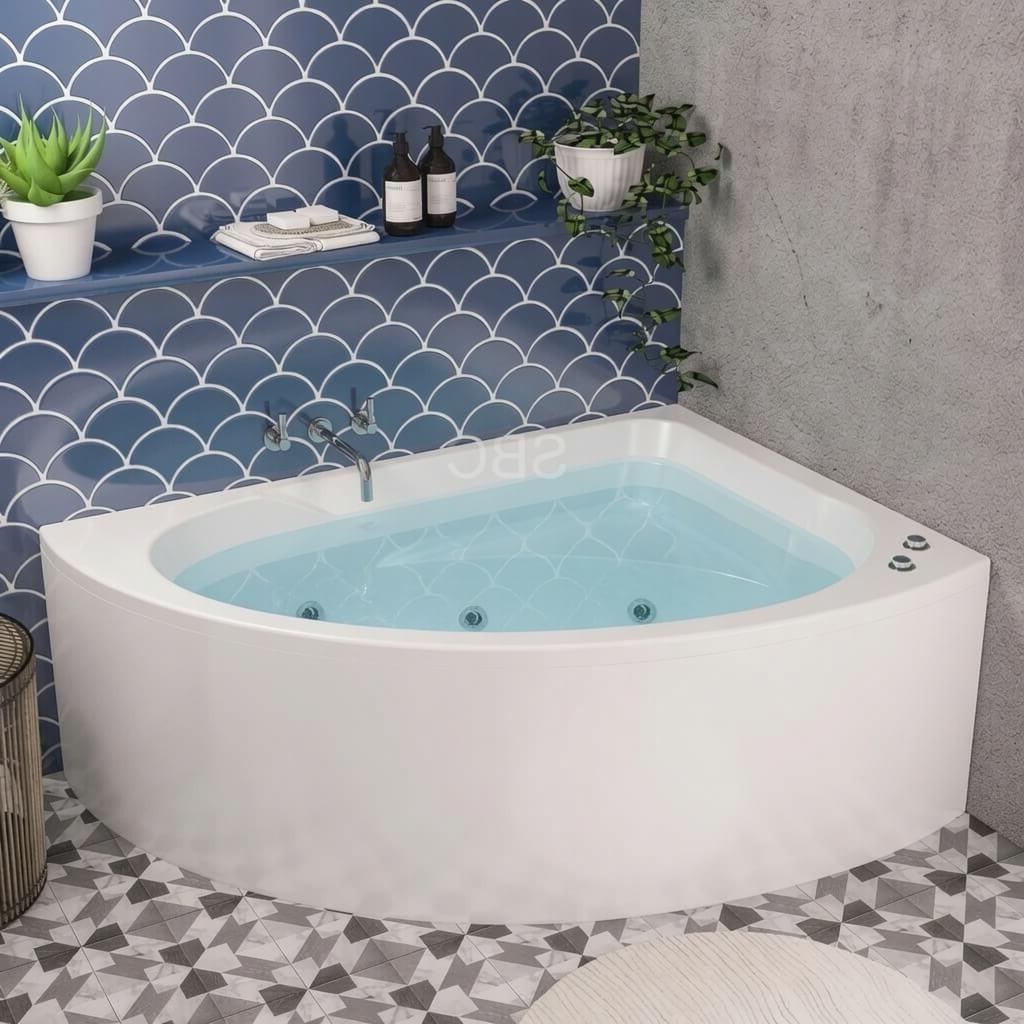 SBC - Beaufort Lundy Left Hand Offset Corner Whirlpool Bath