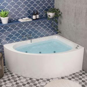 SBC - Beaufort Lundy Left Hand Offset Corner Whirlpool Bath