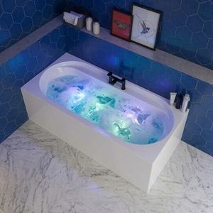 Beaufort Biscay set in a moden bathroom with chromotherapy lighting